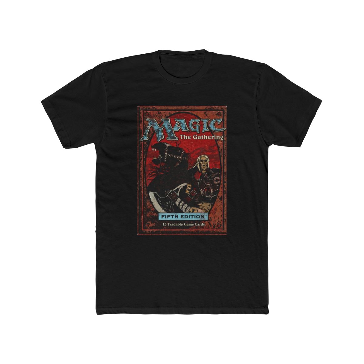 Magic: The Gathering Retro Fifth Edition Card T Shirt Red - alternate angle 3, merchandise