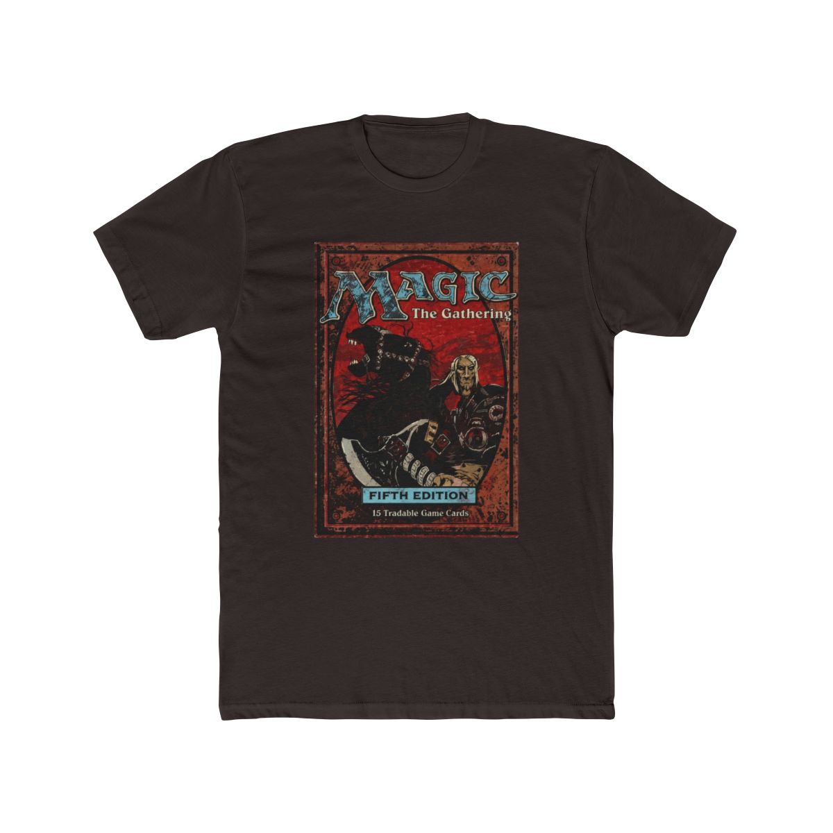 Magic: The Gathering Retro Fifth Edition Card T Shirt Red - alternate angle 2, merchandise