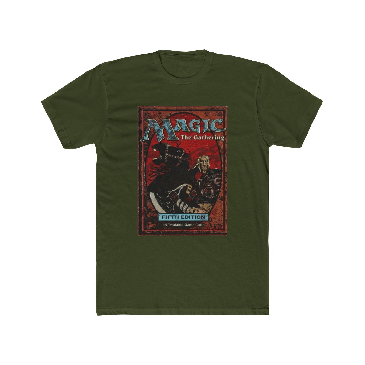 Magic: The Gathering Retro Fifth Edition Card T Shirt Red - alternate angle 5, merchandise